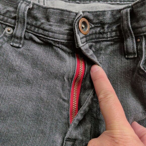 Travis Mathew Jeans Mens 34x29 The Standard Black Straight Stretch Denim Golf - Picture 3 of 11